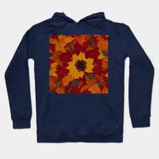 A kaleidoscope of vibrant autumn leaves Hoodie